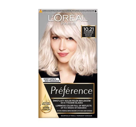 LOREAL RECITAL PREFERENCE ФАРБА ДЛЯ ВОЛОССЯ Z2 10.21