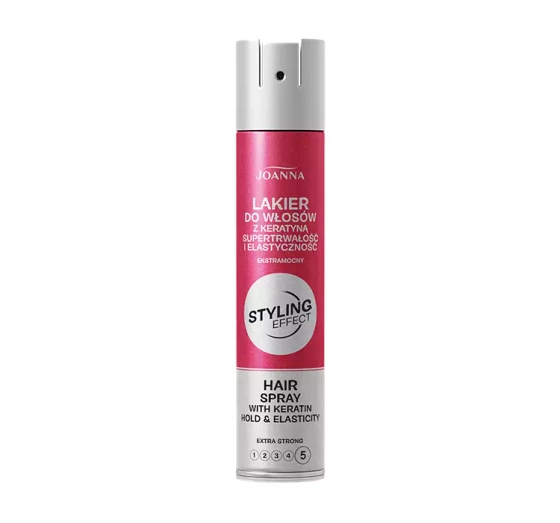 JOANNA STYLING EFFECT ЛАК ДЛЯ ВОЛОССЯ СУПЕРСТІЙКІСТЬ ТА ЕЛАСТИЧНІСТЬ EXTRA STRONG 250МЛ