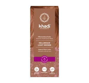 KHADI NATURAL HAIR COLOR ХНА ДЛЯ ФАРБУВАННЯ ВОЛОССЯ LIGHT BROWN