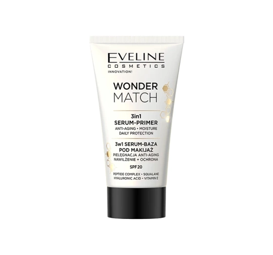 EVELINE WONDER MATCH СИРОВАТКА-БАЗА ПІД МАКІЯЖ SPF20 30МЛ