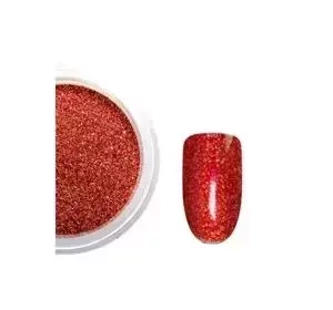 ПОРОШОК ДЛЯ НОГТЕЙ HOLO КРАСНЫЙ ЭФФЕКТ 10