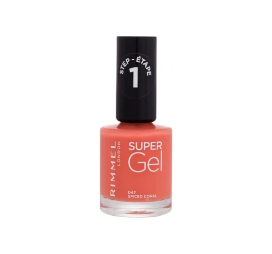 Rimmel Super Gel гелевий лак для нігтів 047 Spiced Coral 12мл