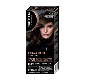 SYOSS PERMANENT COLORATION СТІЙКА ФАРБА 4_1 СЕРЕДНІЙ КОРИЧНЕВИЙ