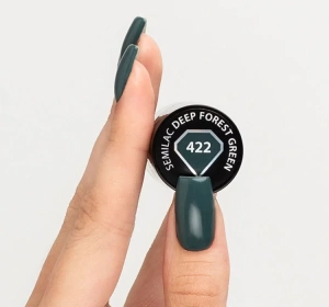 SEMILAC INTO HER TENDERNESS ГЕЛЬ-ЛАК 422 DEEP FOREST GREEN 7МЛ