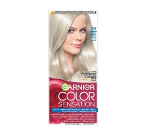 GARNIER COLOR SENSATION ОСВІТЛЮВАЛЬНА ФАРБА ДЛЯ ВОЛОССЯ S9 СРІБНИЙ ПОПЕЛЯСТИЙ БЛОНД