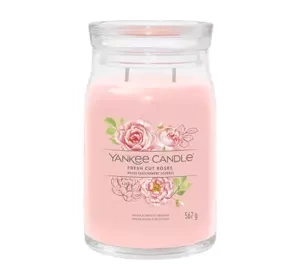 YANKEE CANDLE SIGNATURE АРОМАТИЧНА СВІЧКА FRESH CUT ROSES 567Г