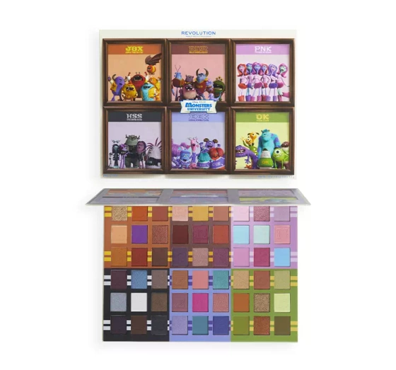 MAKEUP REVOLUTION X MONSTERS UNIVERSITY ПАЛІТРА ТІНЕЙ ДЛЯ ПОВІК 70,2Г