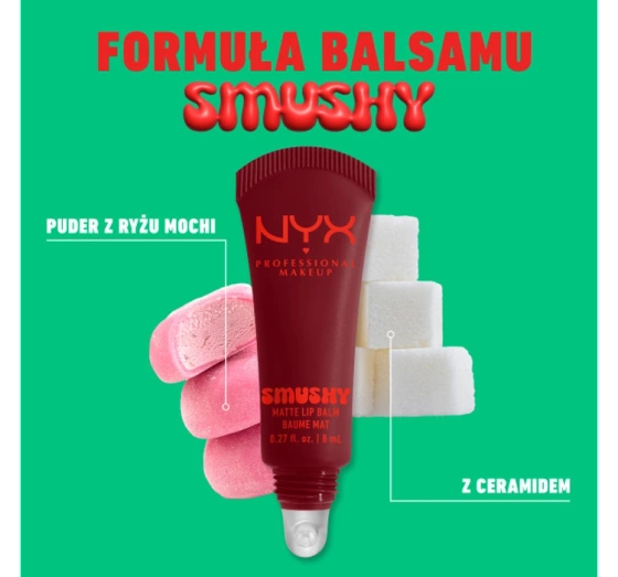 NYX Professional Makeup Smushy матовий бальзам для губ 07 Swipe 2 Smooth 8 мл