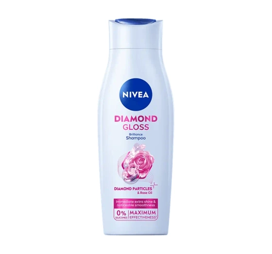 NIVEA DIAMOND GLOSS PH BALANCE СМЯГЧАЮЩИЙ ШАМПУНЬ С АЛМАЗНОЙ ПЫЛЬЮ 400МЛ