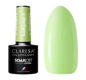 CLARESA SOAK OFF ГЕЛЬ-ЛАК LOLLIPOP 8 5Г