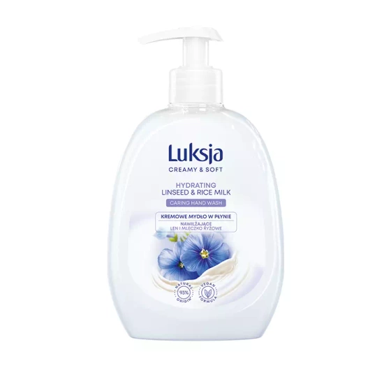 Luksja Creamy & Soft рідке мило для рук та тіла лльон і рисове молоко 500 мл