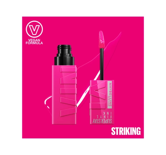 MAYBELLINE SUPERSTAY VINYL INK ВИНИЛОВАЯ ПОМАДА ДЛЯ ГУБ 150 STRIKING 4,2МЛ