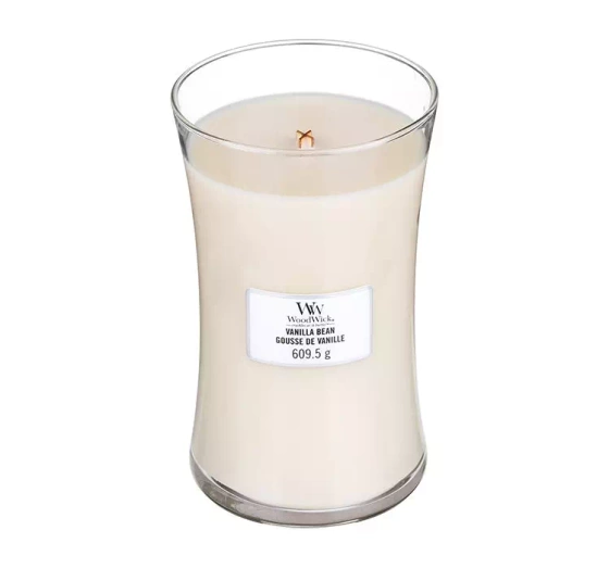 Натисніть на картинку, щоб її збільшити WOODWICK LARGE JAR CANDLE АРОМАТИЧНА СВІЧКА VANILLA BEAN 610Г