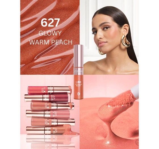 L'Oréal Paris LUMI рідкі рум'яна 630 Glowy True Rose 11мл