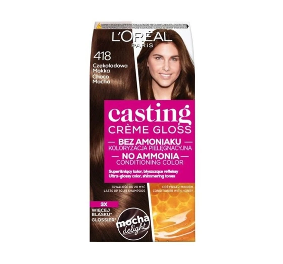 LOREAL CASTING CREME GLOSS КРАСКА ДЛЯ ВОЛОС 418 CHOCO MOCHA