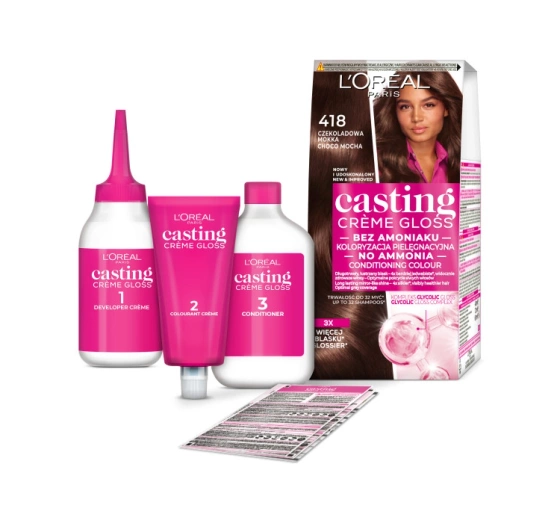 LOREAL CASTING CREME GLOSS ФАРБА ДЛЯ ВОЛОССЯ 418 CHOCO MOCHA