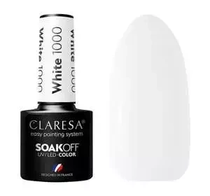 CLARESA SOAK OFF ГЕЛЬ-ЛАК WHITE 1000 5МЛ