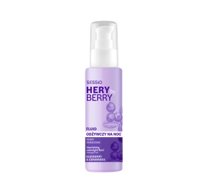 Sessio Hery By Berry Blueberry & Ceramides питательный флюид на ночь для поврежденных волос 100 мл