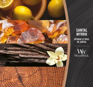 Woodwick Small Jar Candle ароматична свічка Santal Myrrh 85 г