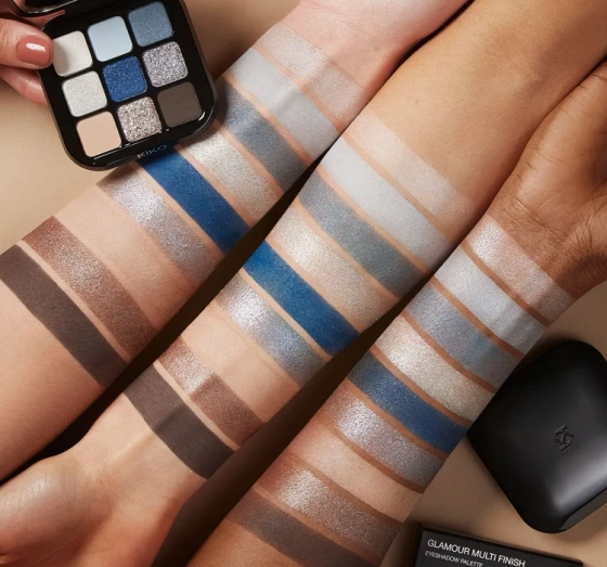 KIKO Milano Glamour Multi Finish мініпалітра тіней для повік 05 Blue Variations 2,5г