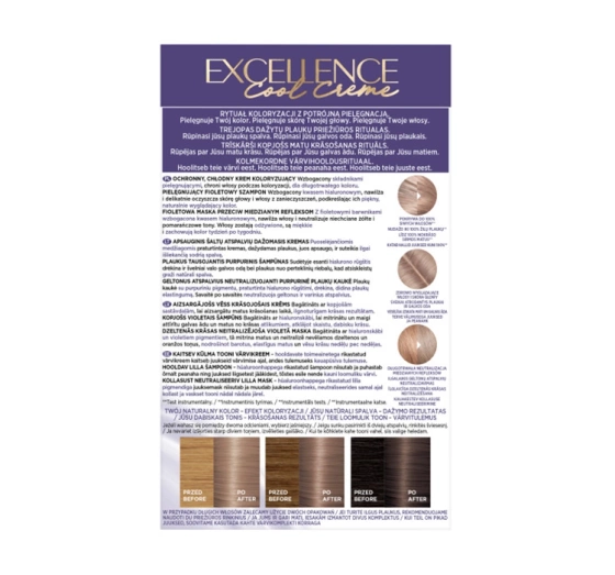 LOREAL EXCELLENCE COOL CREME 8.11 УЛЬТРАПОПЕЛЯСТИЙ СВІТЛИЙ БЛОНД