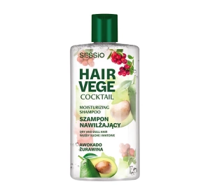 Sessio Hair Vege Cocktail зволожувальний шампунь для волосся з авокадо та журавлиною 300 г