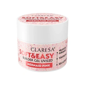 Claresa Soft & Easy гель для моделирования и наращивания ногтей Mermaid Pink 12 г