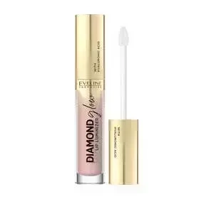 EVELINE DIAMOND GLOW LIP LUMINIZER БЛЕСК ДЛЯ ГУБ С ГИАЛУРОНОВОЙ КИСЛОТОЙ 02 STRAWBERRY MOUSE 4,5МЛ