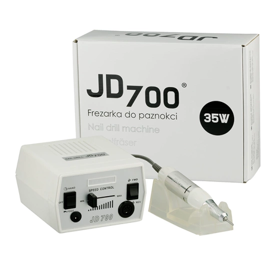 ПРОФЕССИОНАЛЬНЫЙ ФРЕЗЕР ДЛЯ НОГТЕЙ JD700 40W БЕЛО-ЗОЛОТЫЙ