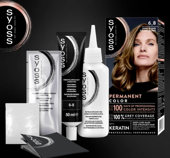 SYOSS PERMANENT СТОЙКАЯ КРАСКА 6_8 ТЕМНЫЙ БЛОНД
