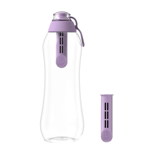 Dafi Soft бутылка для воды 0,7 l фиолетовая + 2 угольных фильтра