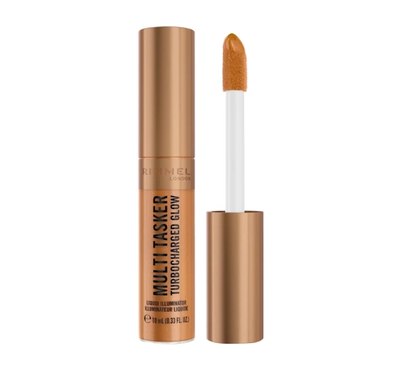 Rimmel Multi-Tasker Turbocharged Glow рідкий хайлайтер  008 It's Giving Bronze 10 мл