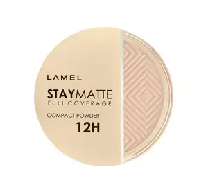 LAMEL STAY MATTE COMPACT POWDER ПРЕСОВАНА КРИЮЧА ПУДРА 402 COLD IVORY 12Г