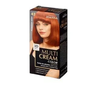 JOANNA MULTI CREAM COLOR КРАСКА ДЛЯ ВОЛОС 43 PŁOMIENNY RUDY