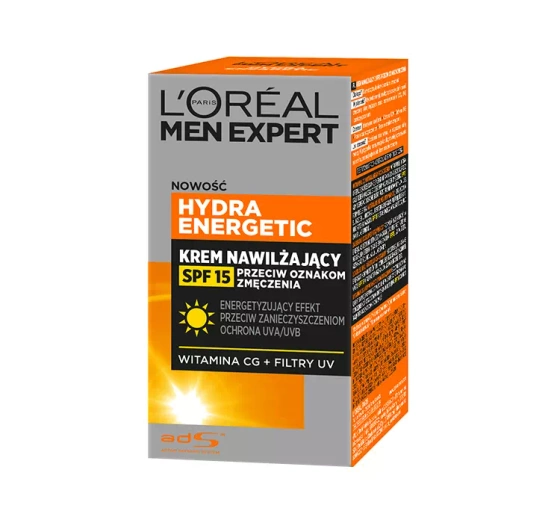 LOREAL MEN EXPERT HYDRA ENERGETIC ЗВОЛОЖУЮЧИЙ КРЕМ ПРОТИ ОЗНАК ВТОМИ SPF15 50МЛ