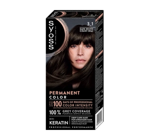 SYOSS PERMANENT COLORATION СТОЙКАЯ КРАСКА 3_1 ТЕМНО-КОРИЧНЕВЫЙ