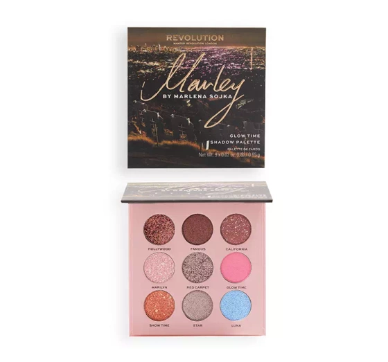 MAKEUP REVOLUTION X MARLEY ПАЛЕТКА ТЕНЕЙ ДЛЯ ВЕК GLOW TIME 5,85Г