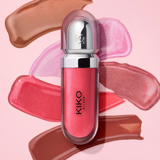 KIKO Milano 3D Hydra Lipgloss блиск для збільшення губ 10 Sparkling Strawberry, 6,5 мл