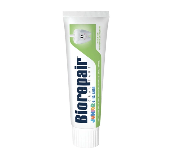 Biorepair Junior зубная паста для детей 6-12 лет Нежная Мята 75 мл