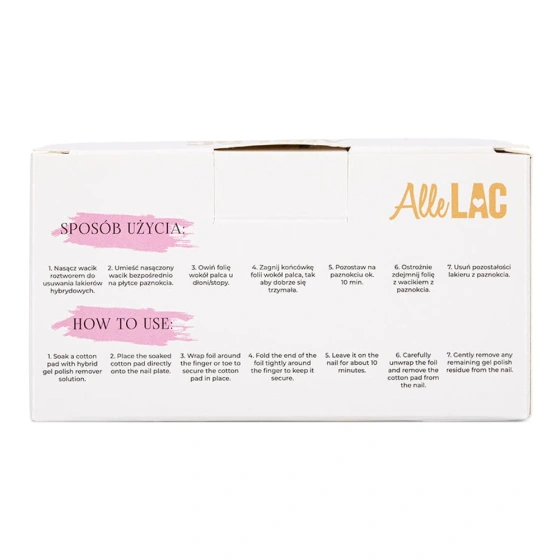 GEL LACK ФОЛЬГА ДЛЯ СНЯТИЯ ГЕЛЬ ЛАКА 100 ШТУК