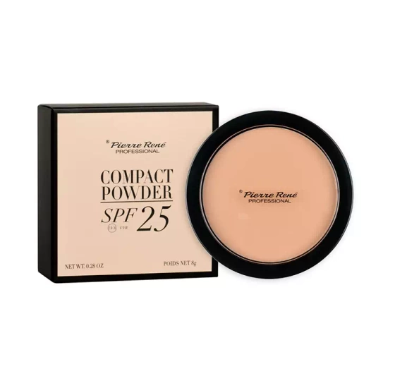 PIERRE RENE COMPACT POWDER SPF 25 ПРЕСОВАНА ПУДРА ДЛЯ ОБЛИЧЧЯ 03 SAND 8Г