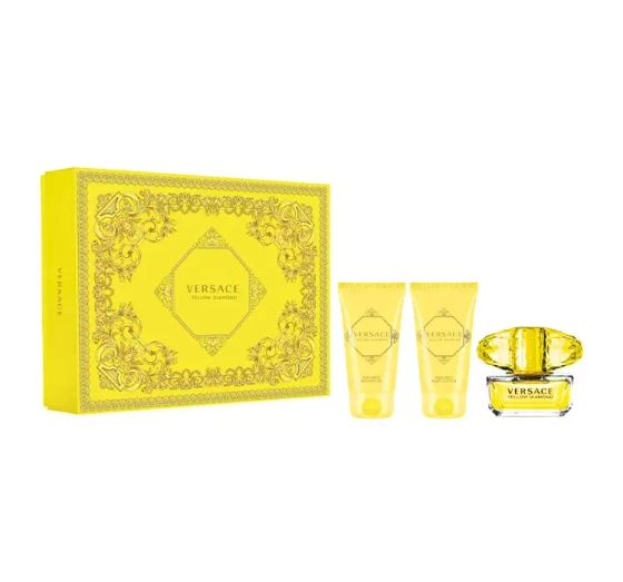 VERSACE YELLOW DIAMOND ТУАЛЕТНА ВОДА 50МЛ + БАЛЬЗАМ 50МЛ + ГЕЛЬ 50МЛ