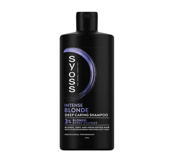 SYOSS BLONDE & SILVER ШАМПУНЬ ДЛЯ ОСВЕТЛЕННЫХ, СЕДЫХ И БЛОНД ВОЛОС 440МЛ