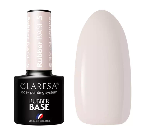 CLARESA RUBBER BASE КАУЧУКОВА БАЗА ДЛЯ ГЕЛЬ-ЛАКУ 5 5МЛ