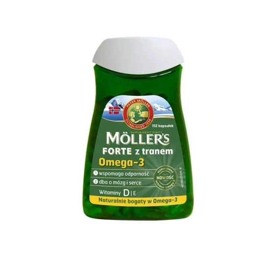 MOLLER’S FORTE С РЫБЬИМ ЖИРОМ ПИЩЕВАЯ ДОБАВКА 112 КАПСУЛ