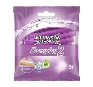 WILKINSON SWORD EVERDAY 2 ОДНОРАЗОВА ЖІНОЧА БРИТВА 5 ШТУК