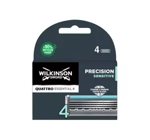 WILKINSON QUATTRO TITANIUM SENSITIVE КАРТРИДЖІ ДЛЯ СТАНКА ДЛЯ ГОЛІННЯ ДЛЯ ЧОЛОВІКІВ 4 ШТУКИ
