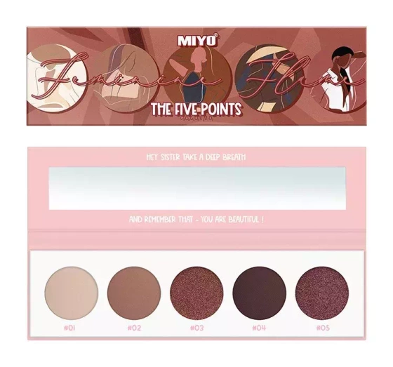MIYO FIVE POINTS ПАЛЕТКА 5 ТЕНЕЙ ДЛЯ ВЕК 11