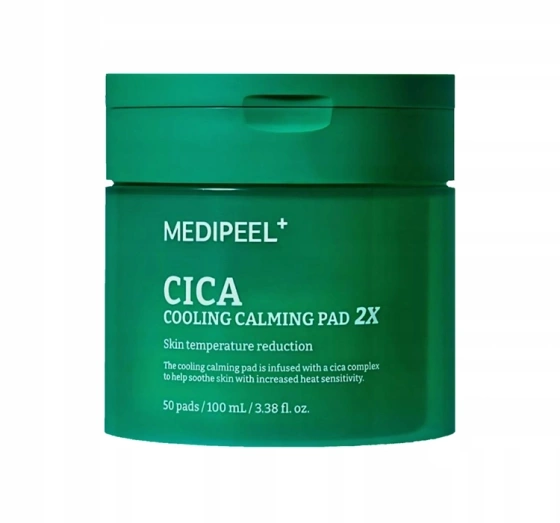 MEDIPEEL Cica Cooling Calming PAD 2X успокаивающие патчи для лица 50 штук
