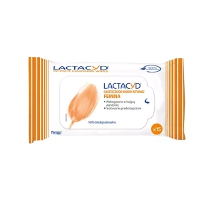 LACTACYD FEMINA СЕРВЕТКИ ДЛЯ ІНТИМНОЇ ГІГІЄНИ 15 ШТУК 